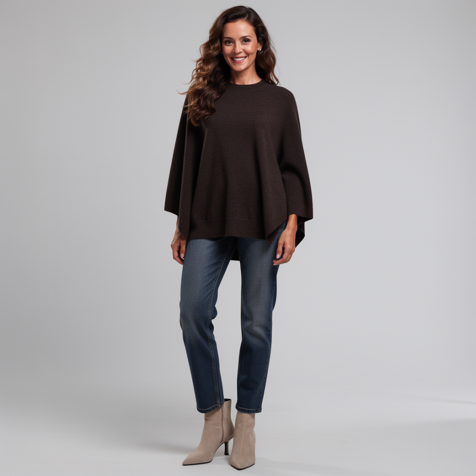 Rena Marx - Cape-Pullover aus Kaschmir