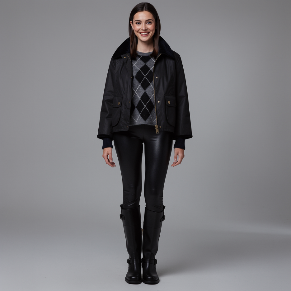 Barbour - Wachsjacke CROPPED BEADNELL