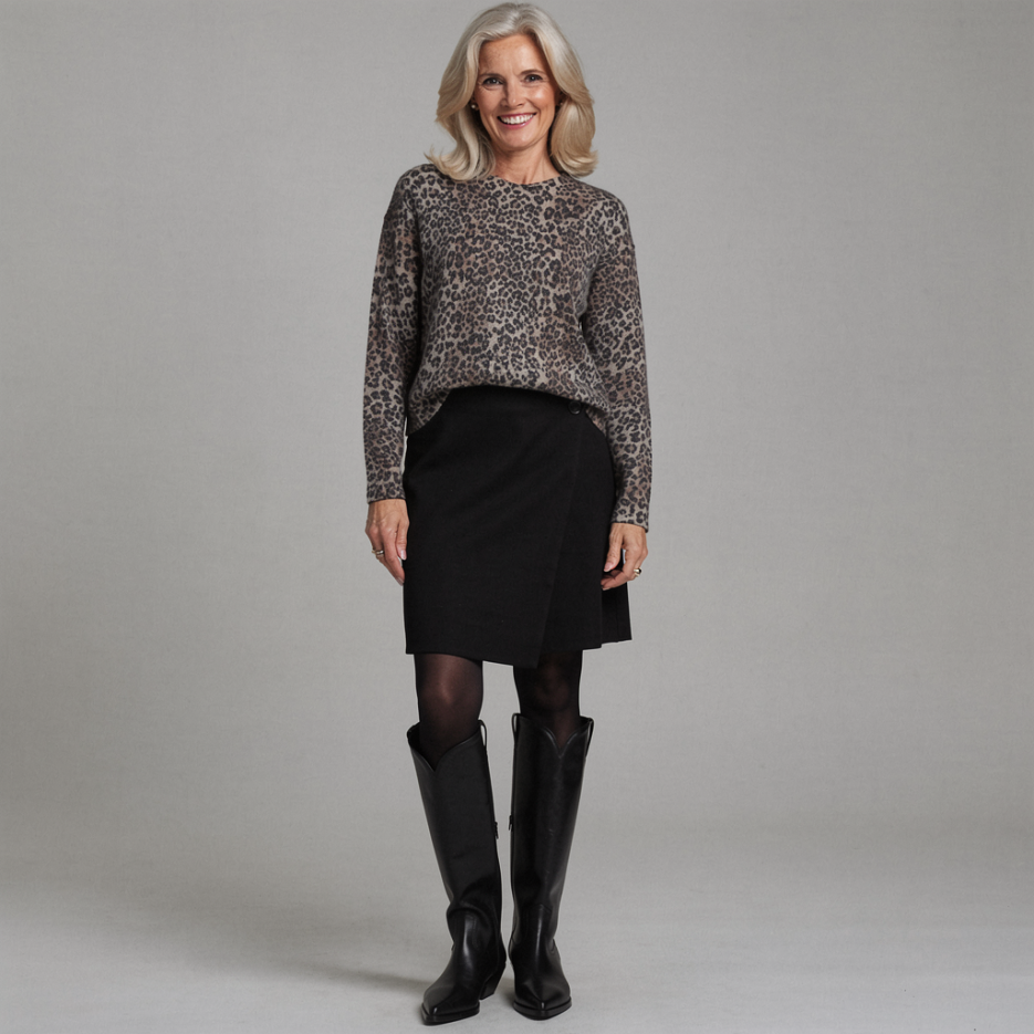 Princess - Pullover mit Leo-Print