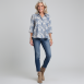 Rossana Diva - Hemdbluse mit Print