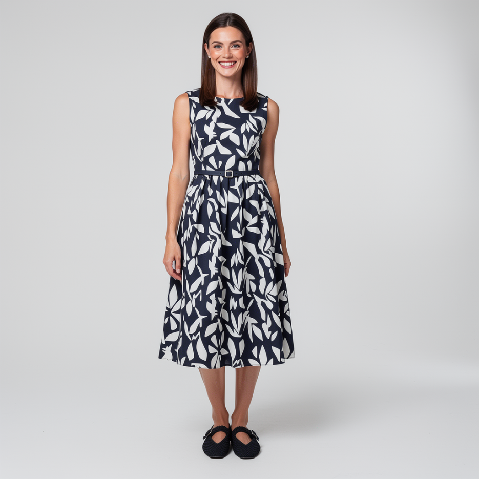 Rena Marx - Midikleid mit Print