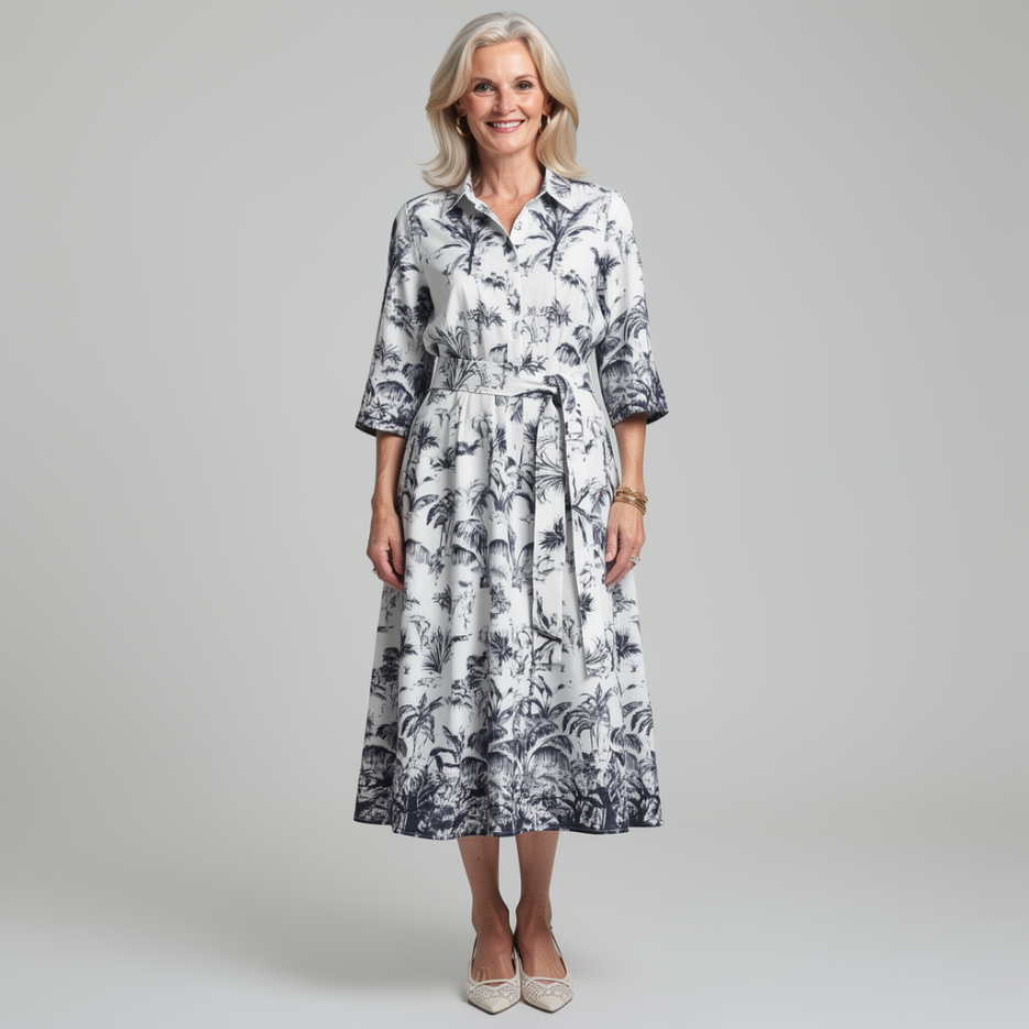 Hearts&amp;More - Hemdblusenkleid mit Print