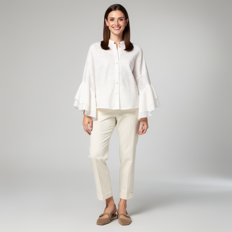 Nevada Love - Bluse mit Lochspitze