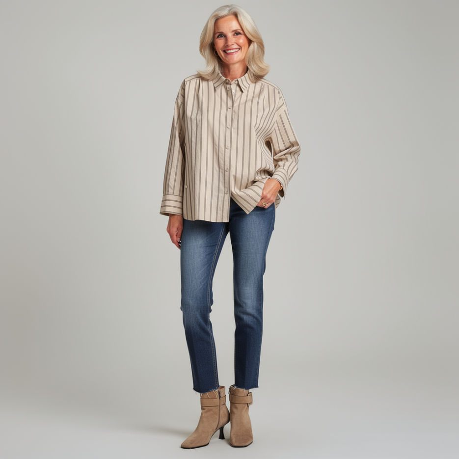 Summum - Bluse mit Streifenmuster