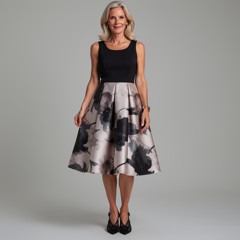 Swing - Cocktailkleid mit floralem Druck