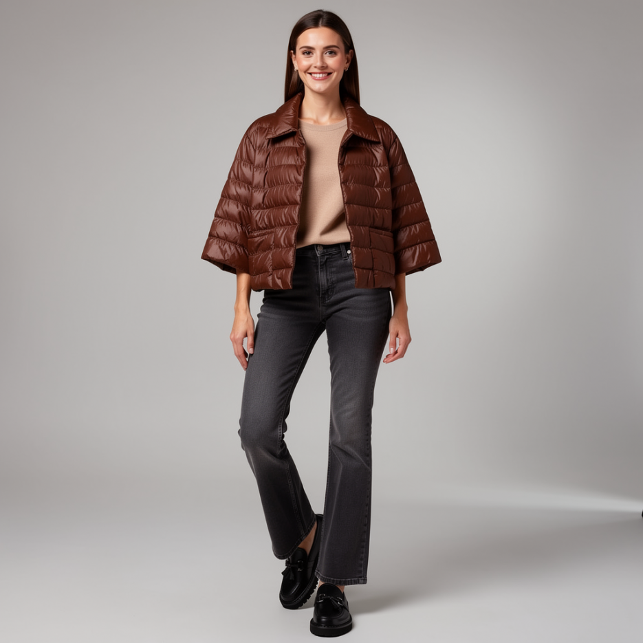 Luisa Cerano - Steppjacke mit asymmetrischer Front